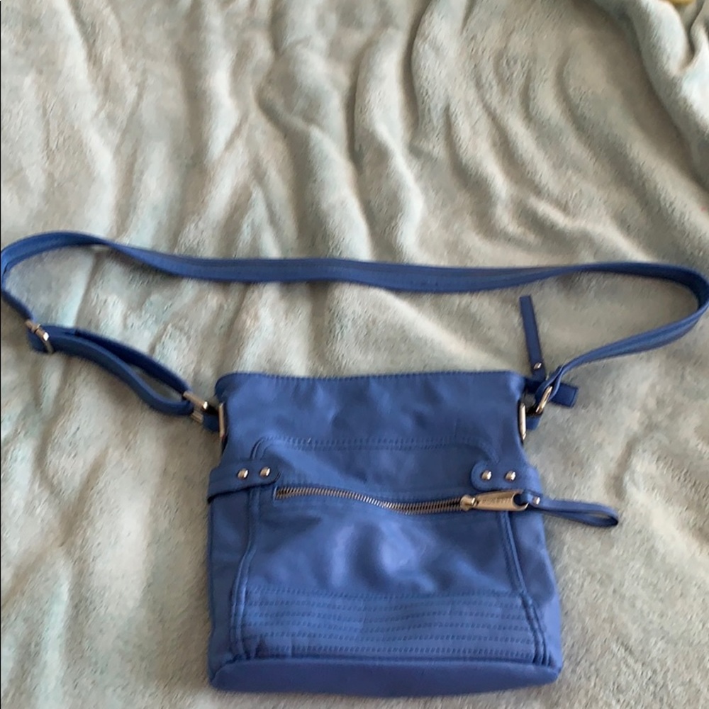 Light blue cross shoulder bag